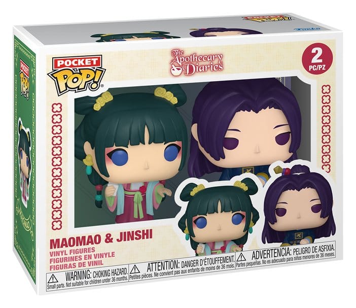 PREORDINE I DIARI DELLA SPEZIALE The Apothecary Diaries Pocket POP! figures 2-Pack Maomao & Jinshi 4 cm