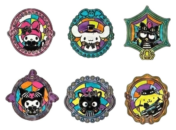 Sanrio by Loungefly Spilla Enamel Pins Blind Box Hello Kitty and Friends Halloween Stained Glass