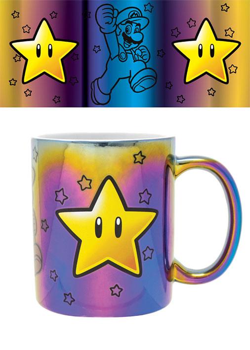 Super Mario Metallic Mug Star Power - tazza metallica