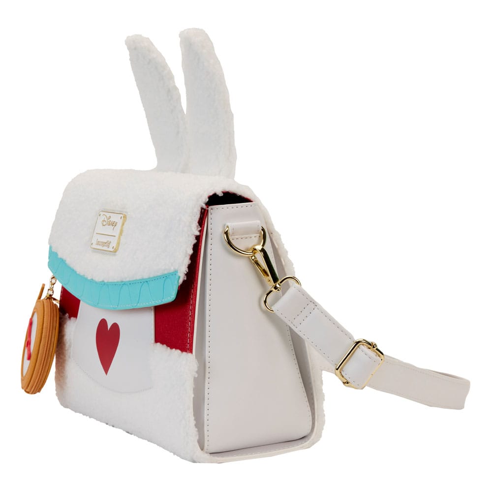 Disney by Loungefly Crossbody Alice in Wonderland White Rabbit Cosplay Borsa Bianconiglio