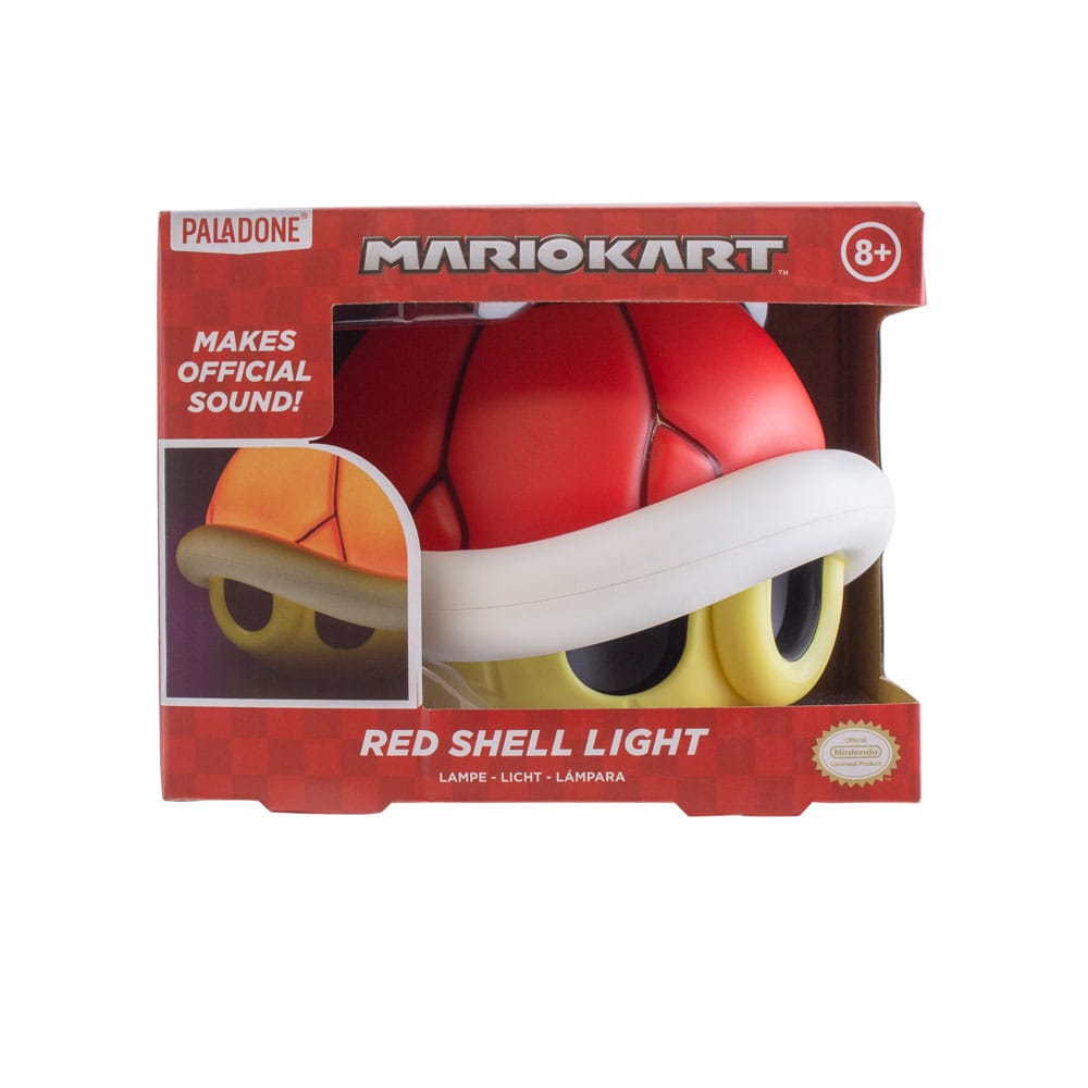 Mario Kart Light with Sound Lampada Super Mario Red Shell Guscio Tartaruga 12 cm