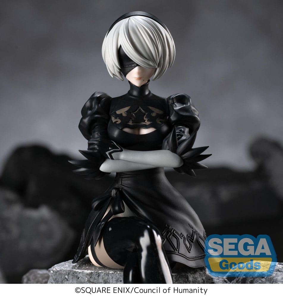 NieR:Automata Ver1.1a PM Perching PVC Statue 2B 13 cm Statue NieR