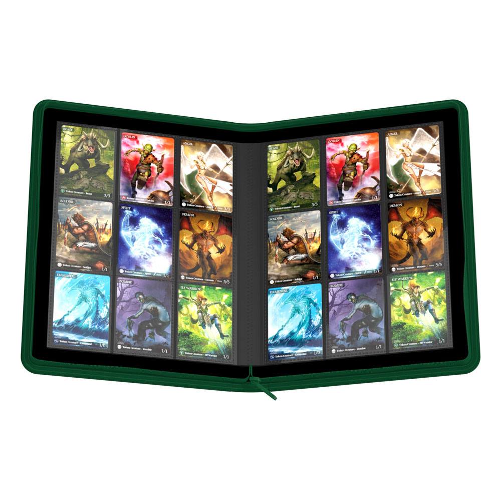 Ultimate Guard Zipfolio 360 - 18-Pocket Xenoskin - Green