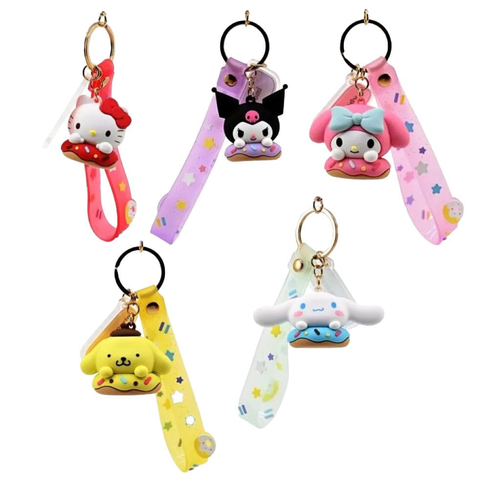 HELLO KITTY AND FRIENDS - KEYCHAIN MY MELODY - Sanrio Donuts Series Portachiavi My Melody