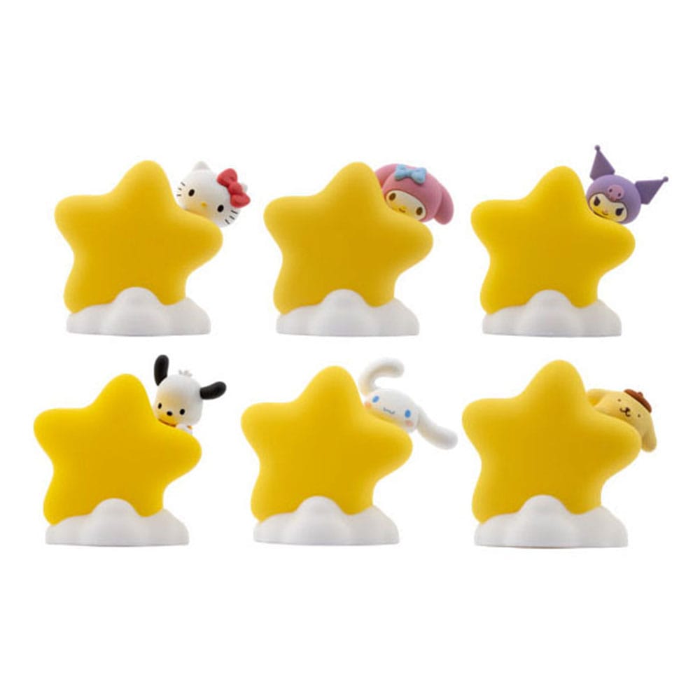 Sanrio Kuromi Bedside Lucina Stella Light Star Light Series Mini Figures Hello Kitty and Friends 8 cm