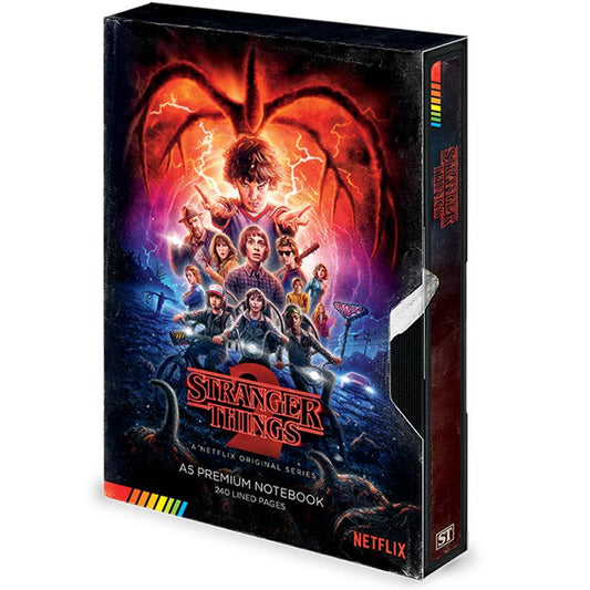 Stranger Things : Vhs Season 2 Premium A5 Notebook (Quaderno)