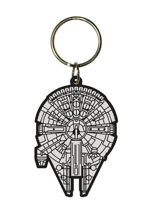 Star Wars: Millennium Falcon Rubber Keychain (Portachiavi)
