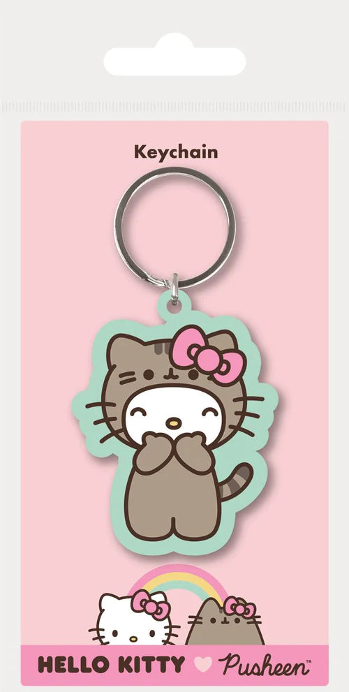 Pusheen : Pusheen / Hello Kitty - Dress Up Rubber Keychain (Portachiavi)