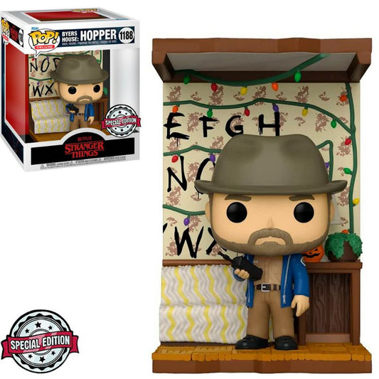 Stranger Things Funko POP! TV Moment Vinyl Figure 1188 Byers House : Hopper 9cm - SPECIAL EDITION