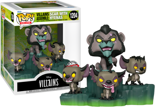 Disney Villains Assemble Funko POP! Moment! Vinyl Figures 1204  - Scar With Hyenas