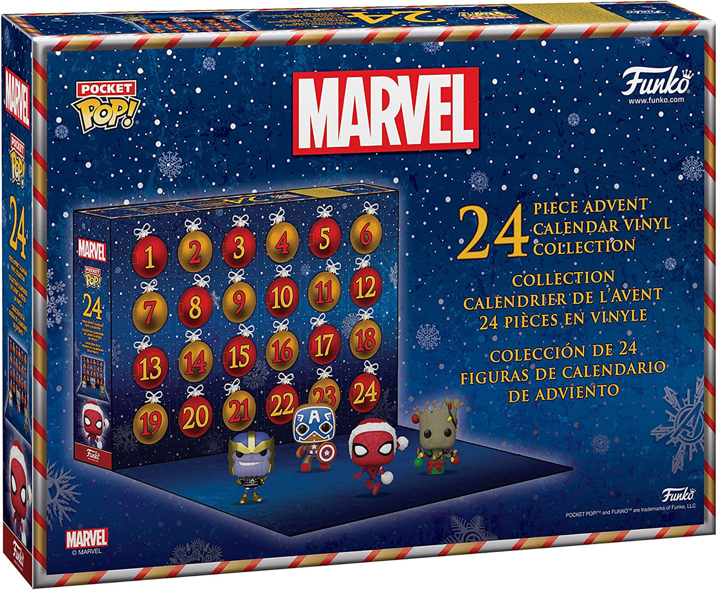 Advent Calendar Marvel Calendario dell'avvento 2022 Funko POP! MARVEL HOLIDAY - 24 PZ