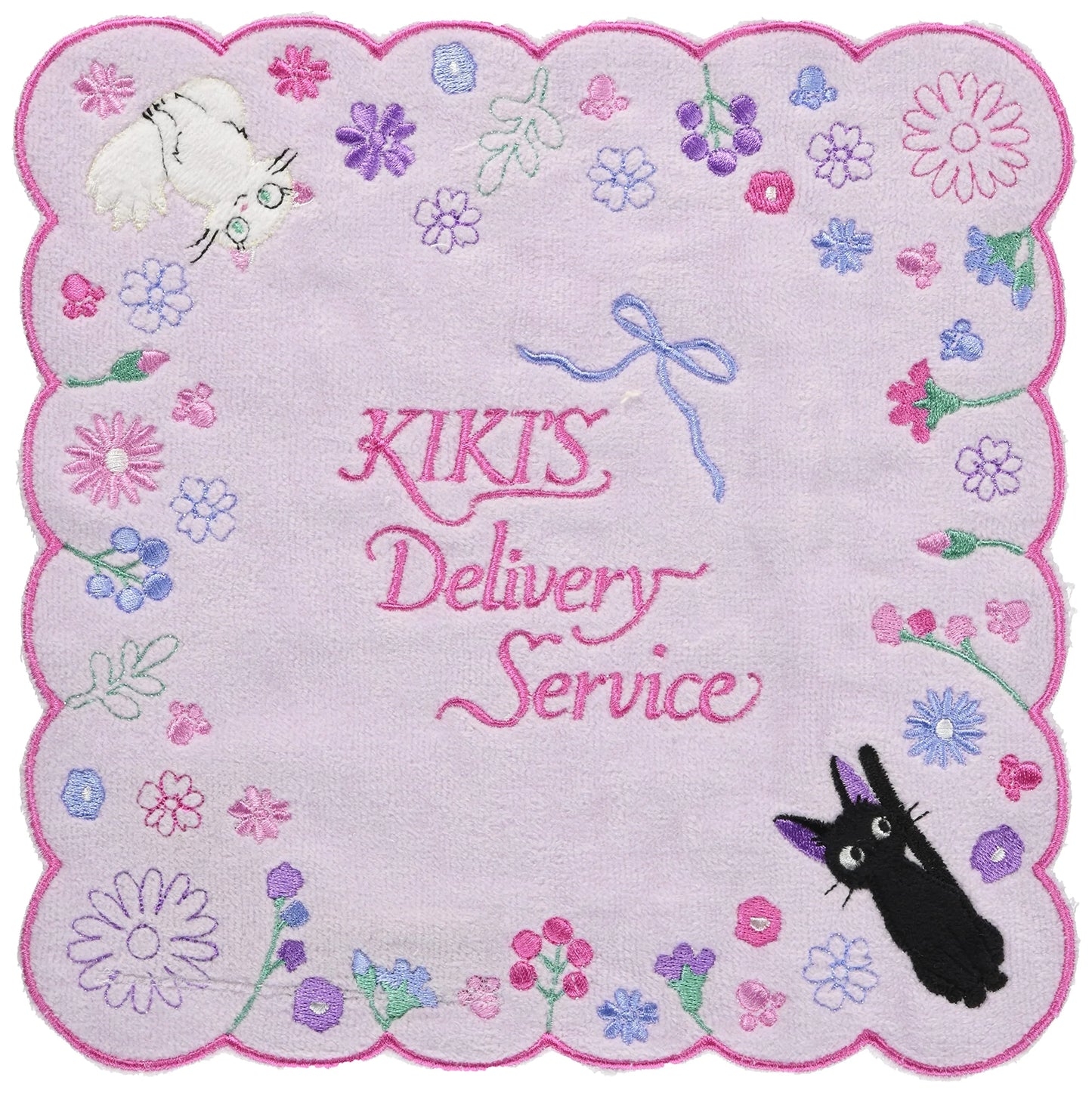 Studio Ghibli Mini Towels 25 x 25 cm Kiki Delivery Jiji and Lily ASCIUGAMANO