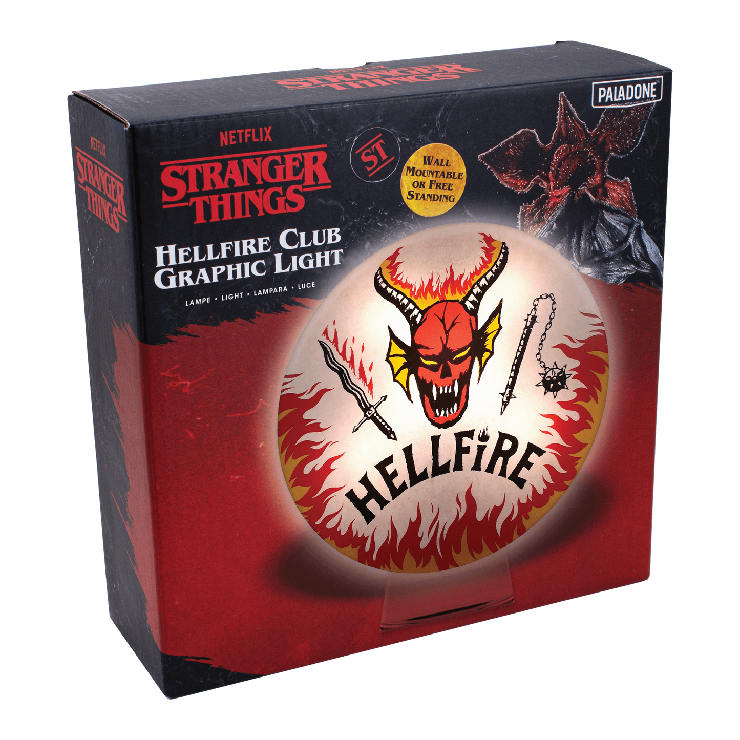 STRANGER THINGS - LAMPADA HELLFIRE CLUB LOGO