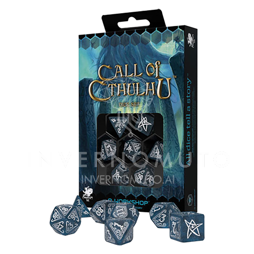CALL OF CTHULHU DICE SET: ABYSSAL WHITE