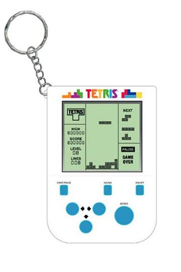 Tetris Mini Retro Handheld Video Game Keychain
