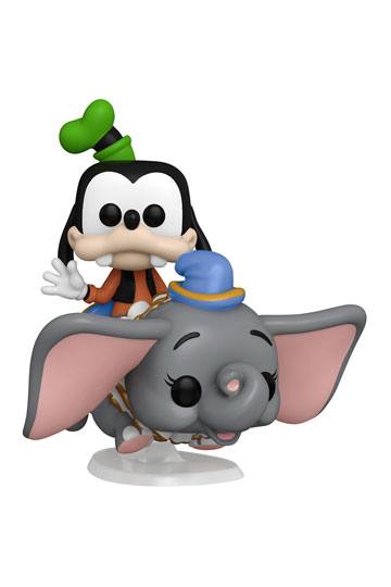 Walt Disney World 50th Anniversary FUNKO POP! Rides Super Deluxe Vinyl 105 Figure Dumbo w/Goofy 15 cm