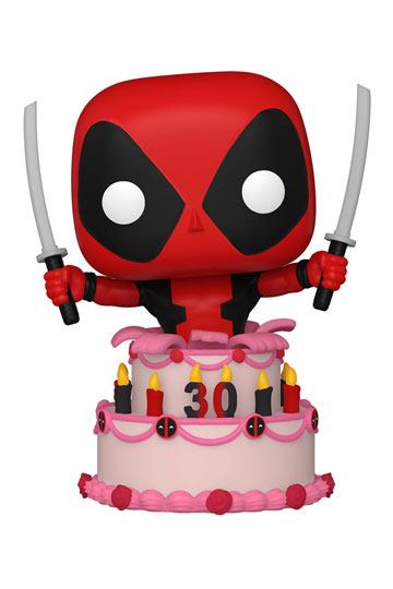 Marvel Deadpool 30th Anniversary Funko POP! Vinyl Figure 776 Deadpool in Cake 9 cm