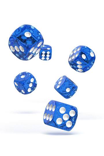 Oakie Doakie Dice D6 Dadi 16 mm Speckled - Blu (12)