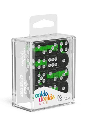 Oakie Doakie Dice D6 Dice 16 mm Enclave - Emerald (12)