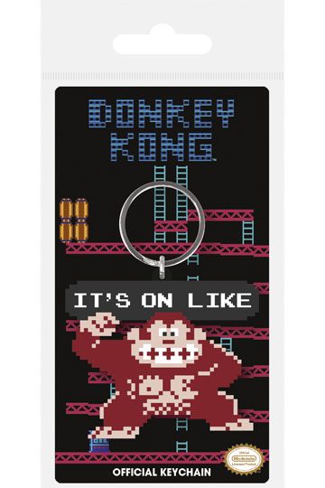 Donkey Kong Rubber Keychain It's On Like 6 cm