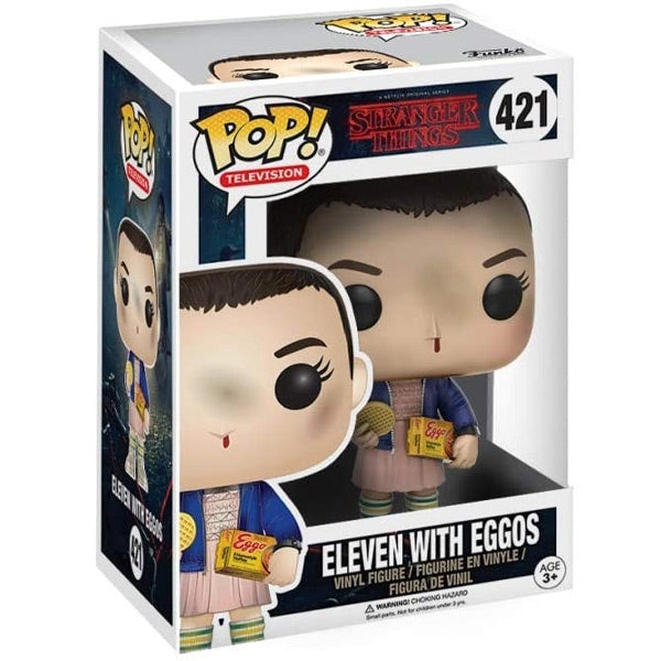 Stranger Things Funko POP! TV Vinyl Figure 421 Eleven with Eggos 9 cm