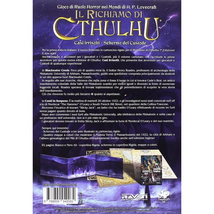 IL RICHIAMO DI CTHULHU - Casi Irrisolti & Schermo del Custode