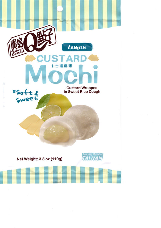 MOCHI DOLCETTI DI RISO CUSTARD (CREMA PASTICCIERA) E LIMONE