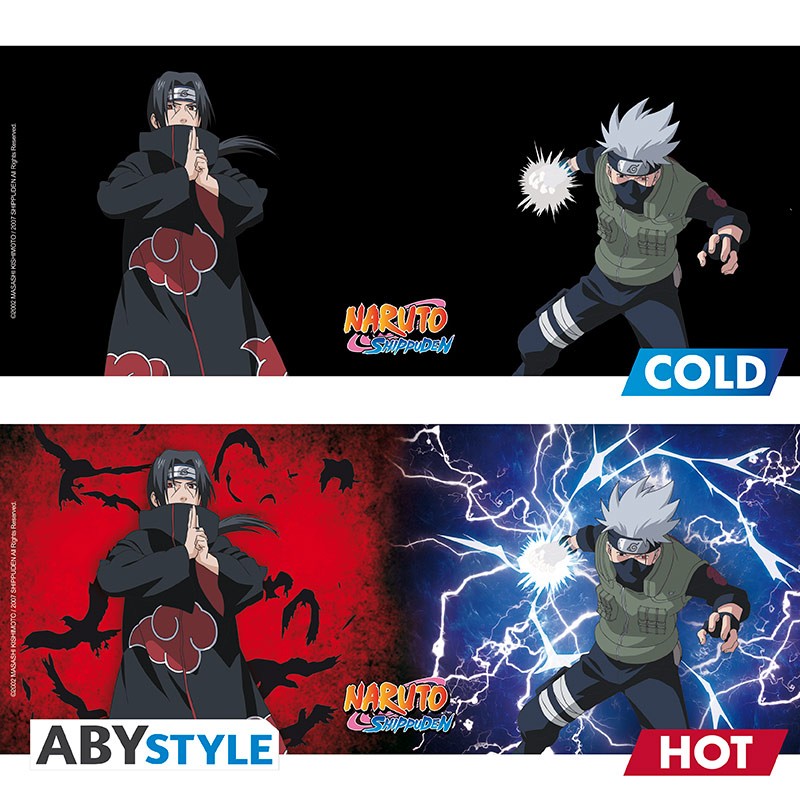 ABYMUGA060 - NARUTO SHIPPUDEN - TAZZA HEAT CHANGE 460ML - KAKASHI/ITACHI