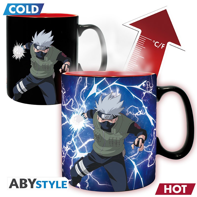 ABYMUGA060 - NARUTO SHIPPUDEN - TAZZA HEAT CHANGE 460ML - KAKASHI/ITACHI