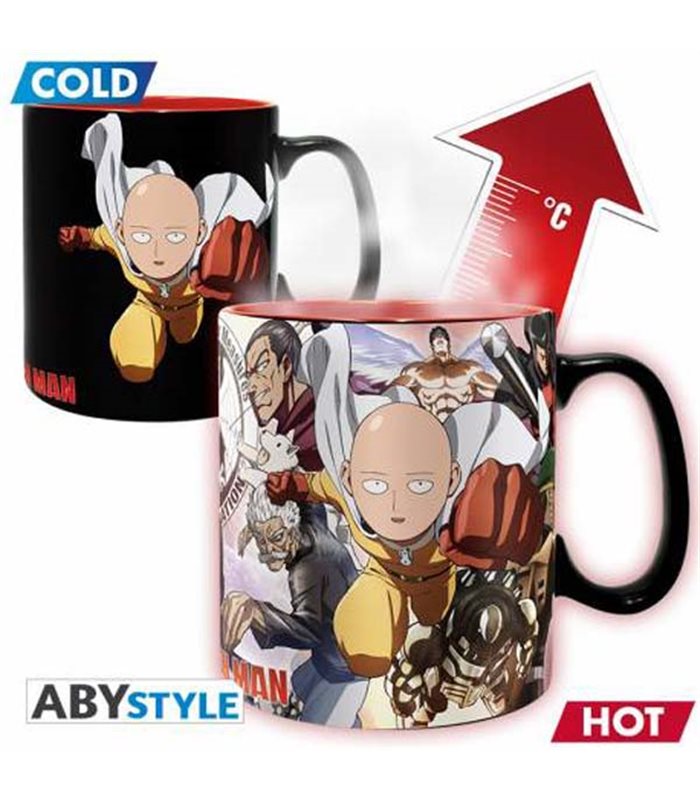 ABYMUG448 - ONE PUNCH-MAN - HEAT CHANGE MUG 460ML - HEROES