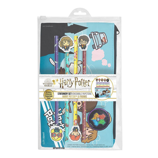Set cancelleria da 12 pezzi di Harry Potter Harry & Friends