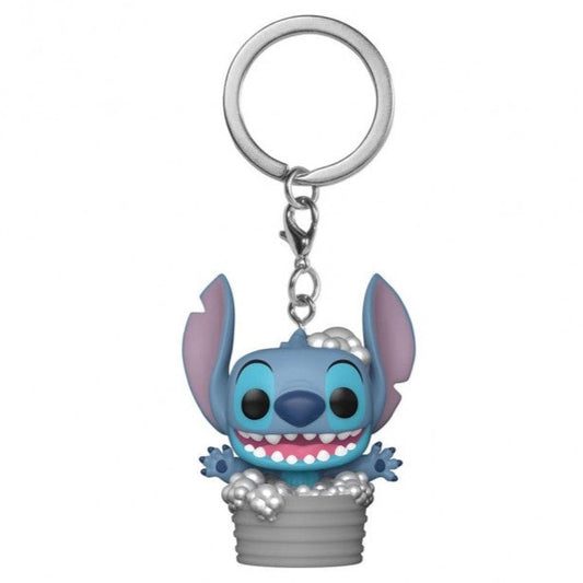 Lilo & Stitch Pocket POP! Vinyl Keychain Stitch in Bathtub 4 cm