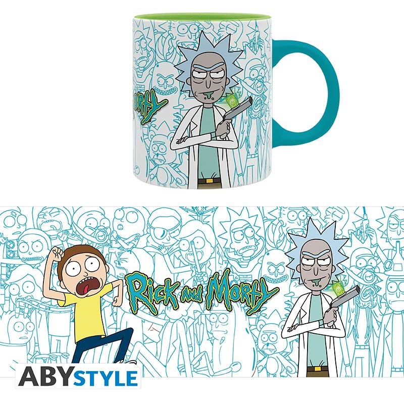 ABYMUGA041 - RICK AND MORTY - TAZZA 320ML - ALL RICKS AND MORTYS