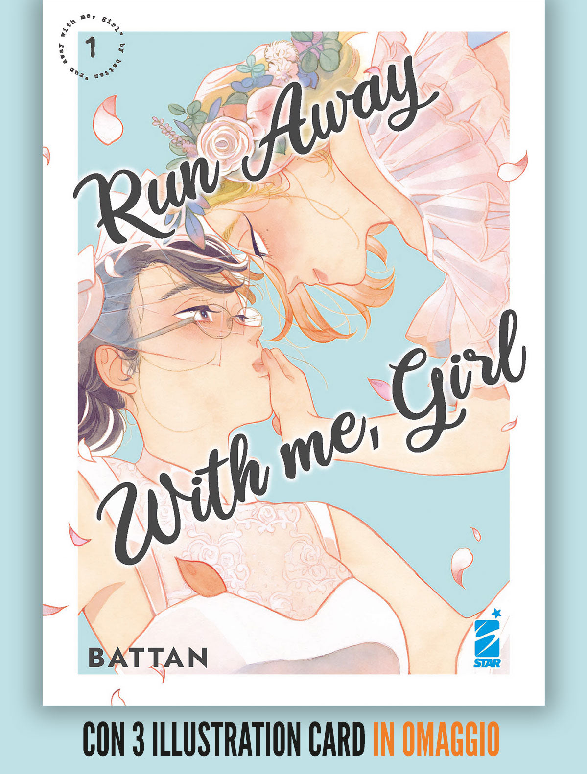 RUN AWAY WITH ME, GIRL 1 - CON 3 ILLUSTRATION CARD