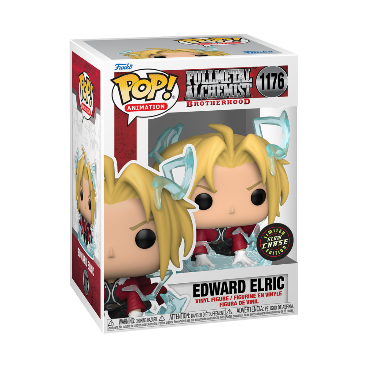 Fullmetal Alchemist FUNKO POP! Animation Vinyl Figure 1176 Edward Elric 9 cm - CHASE - GLOW IN THE DARK