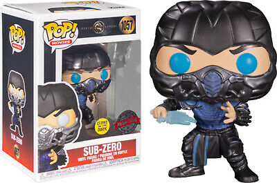 Mortal kombat: Funko POP! Movies Vinyl Figure 1057 Glows in the Dark  Sub-Zero 9 cm