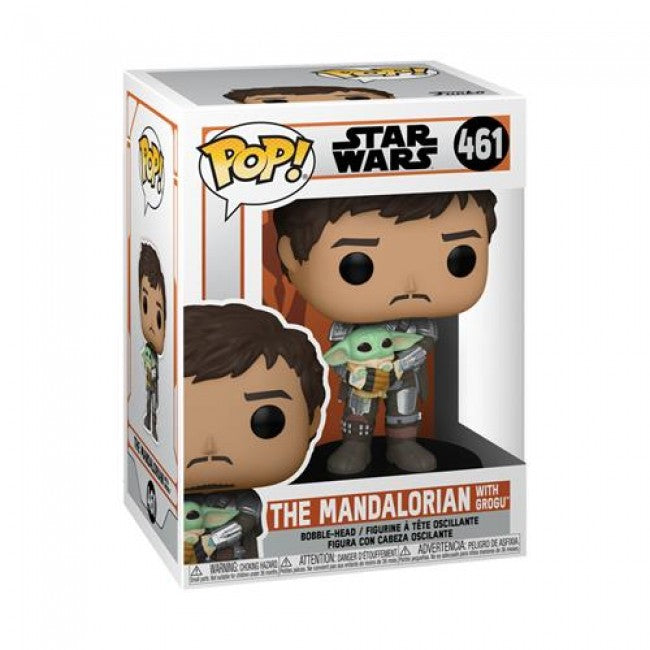 Star Wars The Mandalorian POP! TV Vinyl Figure 461 The Mandalorian & Grogu 9 cm