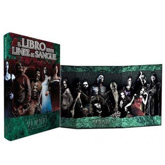VAMPIRI LA MASQUERADE - ED. VENTESIMO ANNIVERSARIO - IL LIBRO DELLE LINEE DI SANGUE & SCHERMO