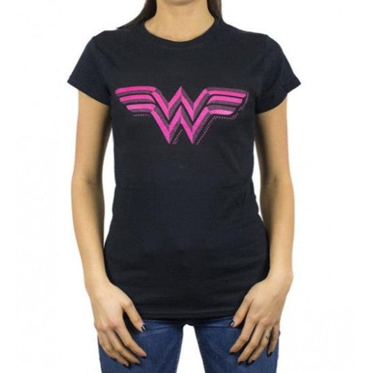 T-SHIRT WONDER WOMAN DONNA LOGO CLASSIC M
