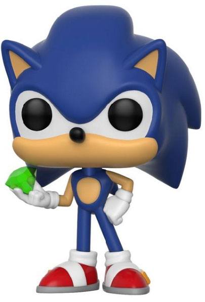 Sonic The Hedgehog Funko POP! Games Vinyl Figure 284 Sonic (Emerald) 9 cm