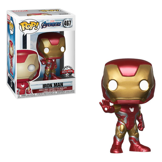 Marvel Avengers Endgame Funko POP! Movies Vinyl Bobble-Head Figure 467 Iron Man 9 cm - SPECIAL EDITION