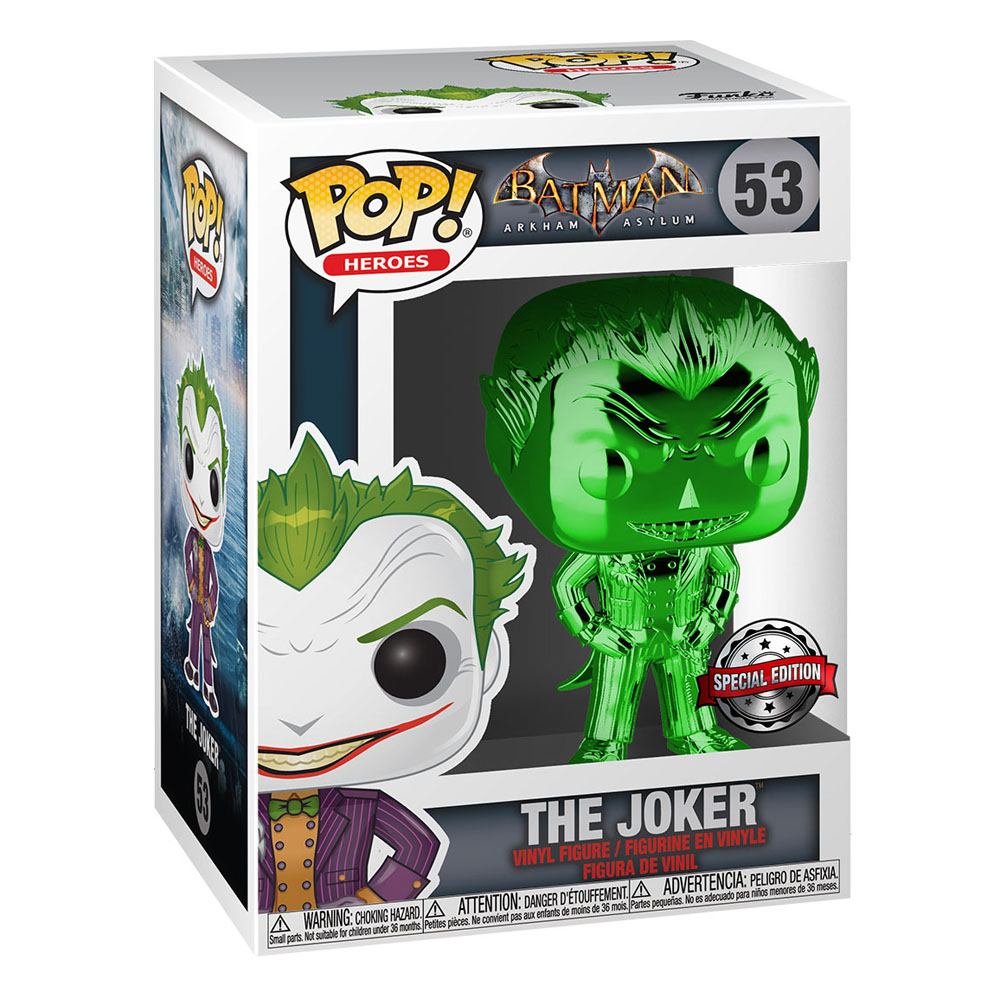 DC POP! Heroes Vinyl Figure 53 The Joker (Green Chrome) 9 cm