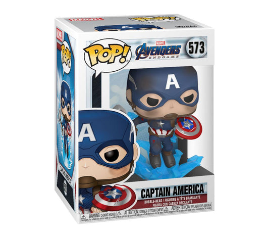 Avengers Endgame Funko POP! Movies Vinyl Figure 573 Captain America w/Broken Shield & Mjölnir 9 cm