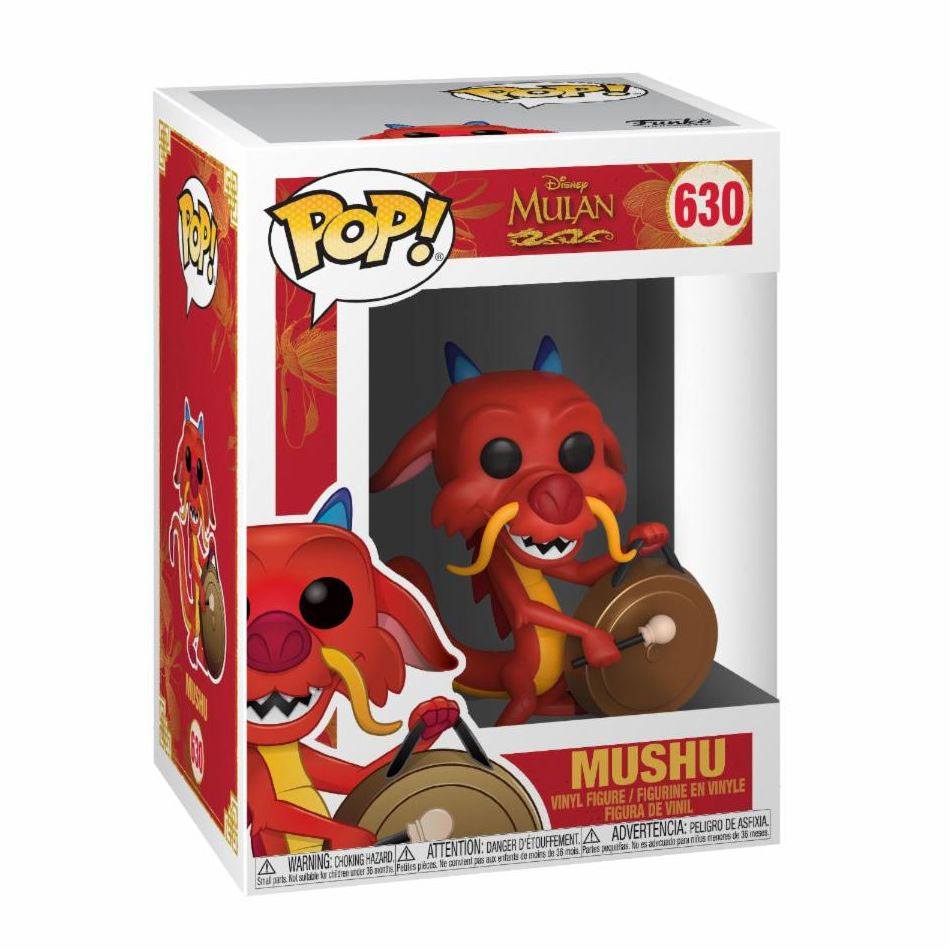 Mulan Funko POP! Movies Vinyl Figure 630 Mushu w/Gong 9 cm