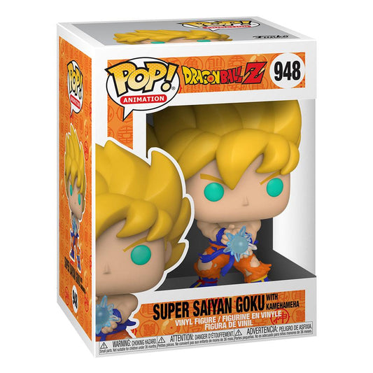 Dragon Ball Z Funko POP! Animation Vinyl Figure 948 SS Goku w/ Kamehameha Wave 9 cm