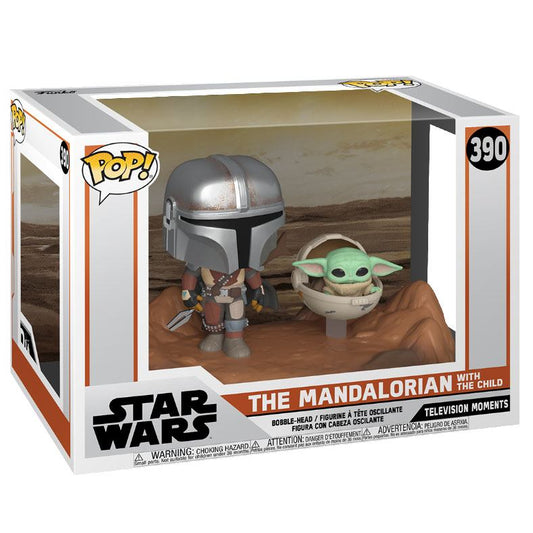 The Mandalorian Funko POP Moment! Vinyl Figures 2-Pack Mandalorian & Child 9 cm