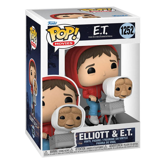E.T. the Extra-Terrestrial Funko POP! Vinyl Figure 1252 Elliot w/ET in Bike Basket 9 cm
