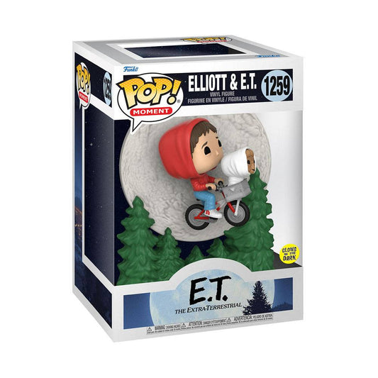 E.T. the Extra-Terrestrial Funko POP! Vinyl Figure 1259 Elliot and ET Flying 9 cm - GLOWS IN THE DARK