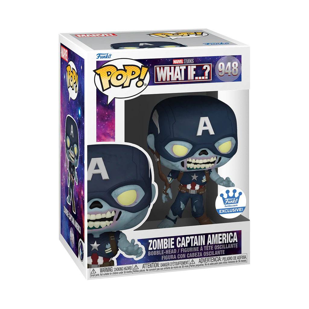 What If...? Funko POP! Animation Vinyl 948 Figure Zombie Captain America Exclusive 9 cm