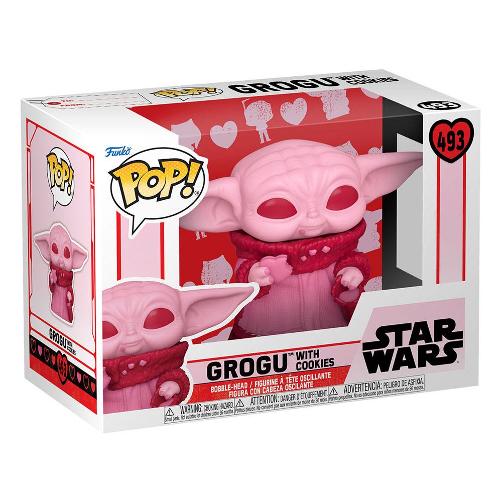 Star Wars Valentines Funko POP! Star Wars Vinyl Figure 493 Grogu 9 cm